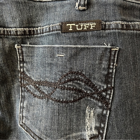 COWGIRL TUFF DIVA STRAIGHT JEANS 31 DARK WASH BLUE RODEO WESTERN FARMCORE - Picture 11 of 12